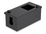 Delock Easy 45 Keystone mooduli hoidik - 2 porti (22.5 x 45 mm) v&otilde;i 1 port (45 x 45 mm), metall - must