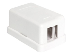 Delock Keystone pinnale paigaldatav kast, valge