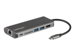 StarTech.com USB C mitmikportide adapter - kaasaskantav USB-C dokk 4K HDMI-le, 2-pt USB 3.0 hub, SD/SDHC, GbE, 60W PD l&auml;biminek - USB Type-C/Thunde...
