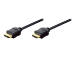 ASSMANN HDMI kaabel koos Ethernetiga, 5m, must