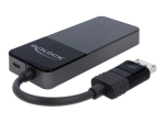 DeLock DisplayPort 1.4 Splitter 1 x DisplayPort sisse > 3 x DisplayPort v&auml;lja Video/Heli splitter