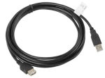 Lanberg CA-USBE-10CC-0030-BK USB kaabel USB 2.0 3 m USB A Must