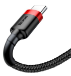 Baseus Cafule USB-C kaabel 3A 1m / Punane/Must