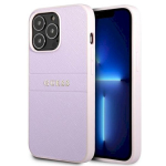 Guess GUHCP13LPSASBPU Saffiano kuumtr&uuml;kk ja metalllogo iPhone 13 Pro / 13 6,1" jaoks / lilla