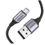 UGREEN 60146 USB Kaabel USB 2.0 Micro-USB A kuni USB A 0.48 Gbit/s 1 m / must, hall