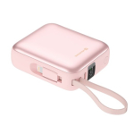 Swissten SPACE Power Bank Universaalne V&auml;limine Aku USB-C / Lightning / 10000 mAh Roosa