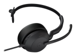 Jabra Evolve2 50 MS mono juhtmega k&otilde;rvaklapid must