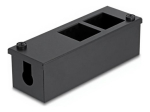 Delock Easy 45 Keystone mooduli hoidik laua- v&otilde;i seinakinnituseks, 22.5 x 45 mm v&otilde;i 2 porti, 45 x 45 mm, metall - must