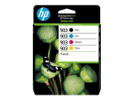 HP 903 4-Pack CMYK(4) Originaalne Combo Tint, Sinine, Magenta, Kollane 300 lehek&uuml;lge