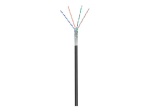 goobay CAT 5e voltitud ekraneerimata paardunud paaridega (F/UTP) 100m rullkaabel must
