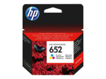 HP 652 Color (Cyan, Magenta, Yellow) 200-Sheet Ink Cartridge F6V24AE#BHL