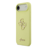 Guess Liquid Silicone 4G Metal Logo Case iPhone Air jaoks / Yellow