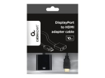 GEMBIRD A-DPM-HDMIF-002 Displayport mees HDMI naise adapter 10cm must