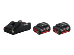 Boschi alust komplekt 2 x GBA 18V 4.0Ah + GAL 18V-40 Professional adapter 14.4 - 18V