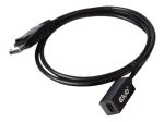 Club 3D CAC-1120 Mini DisplayPort kuni DisplayPort 1.4 pikenduskaabel 1m must
