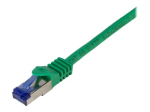 LogiLink Professionaalne Ultraflex CAT 7 Kaabel/CAT 6a Konnektorid S/FTP 50cm Paeside Kaabel, Roheline