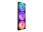 NZXT F-seeria F360 RGB Core &uuml;he raamiga ventilaatori moodul, must, 120 mm