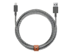 Native Union BELT-AC-ZEB-NP USB-A kuni USB-C 1,2m laadija