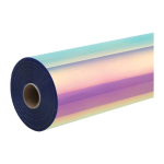 HTVRONT holograafiline isekleepuv kile, 30.5 cm x 90 cm (roosa)