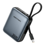 Vention 10000mAh 35W Power Bank koos USB-C Kaabliga Hallikas