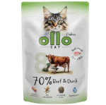Ollo Cat nr 8 veise- ja partiliha m&auml;rgkassitoit - 85g