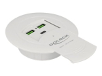Delock USB Type-C laadija PD 85 W + Qualcomm Quick Charge 3.0 lauamontaaži jaoks Akulaadijad/vooluahendid 5 / 9 / 12 / 15 / 20V