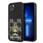 Karl Lagerfeld KLHCP13MCANCNK Karlimals Cardslot Hardcase iPhone 13/14/15 6,1" jaoks / must