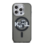 Karl Lagerfeld IML Glitter Karl ja Choupette Sketch MagSafe &uuml;mbris Apple iPhone 15 Pro Max jaoks
