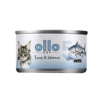 OLLO Cat nr 5 Tonn & L&otilde;he puljongis - m&auml;rgist kassatoit - 70g