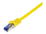 LogiLink Professionaalne Ultraflex CAT 7 Kaabel/CAT 6a Konnektorid S/FTP 50cm Paeside Kaabel, Kollane