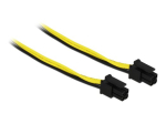 DeLOCK 4-pin Micro-Fit kuni 4-pin Micro-Fit Toitekaabel Kollane 50cm