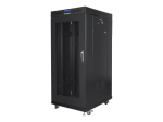 Lanberg Ruumikaapp 19" vaba seisev 27U/600x800 (tasapakk) v&otilde;rduurigaga, LCD FF01-6827-23BL Must