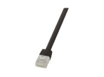 LogiLink SlimLine CAT 6 Kaitstud Kruuvipaar (UTP) 20m Paat&uuml;&uuml;p Must