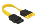 DeLOCK Serial ATA pikenduskaabel Kollane 10cm