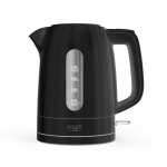 Adler Kettle AD 1380b Electric 2200 W 1 L Polypropylene 360&deg; rotational base Black