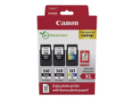 Canon PG-560XL x2/CL-561XL Fotov&auml;&auml;rtpakk V&auml;rviline (ts&uuml;aani, mageetan, kollane) Tooni/Paberikomplekt