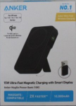 M&Uuml;&Uuml;DUD. Anker 633 Magnetiline Juhtmevaba Power Bank koos 27W USB C pordiga A1654G11 10000 mAh Must KAHJUSTATUD PAKEND, DEMO