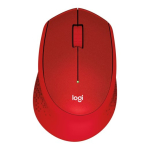 Logitech M330 Silent Plus Red Mouse
