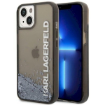 Karl Lagerfeld KLHCP14MLCKVK Liquid Glitter Elong k&otilde;va &uuml;mbris iPhone 14 Plus / 15 Plus 6.7" jaoks / must