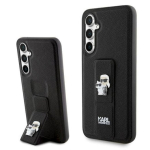 Karl Lagerfeld KLHCS23FEGSAKCPK Gripstand Saffiano Karl&Choupette Hardcase Samsung Galaxy S23 FE jaoks / must