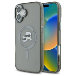 Karl Lagerfeld KLHMP16MHLSKCK Hardcase IML Metal Karl&Choupette pea iPhone 16 Plus 6.7" jaoks / must