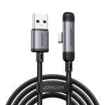 Joyroom USB - Type-C EnjoyX Seeria 90-kraadine Kaabel A56, 3A, 480mb/s, 1.2m / must