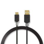 NEDIS CCBW60601AT30 Kaabel USB 2.0 | USB-A isane | USB-C&trade; isane | 60 W | 480 Mbps | 1.00 m