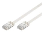 Goobay RJ45 CAT6 UTP 5M &Uuml;maritud Valge