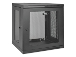 Tripp Lite 12U Wall Mount Rack Enclosure Server Cabinet with Door & Side Panels Rack Musta