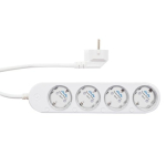 Shelly Power Strip 4 Gen4 Nutikas pistikupesa 4-ahelaline Schuko Valge