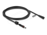 Delock DC Power Jack 5.5mm x 2.1mm Mees-Naine Laienduskabel - Must