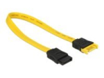 DeLOCK Serial ATA pikenduskaabel Kollane 20cm