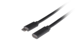 Lanberg USB-C M/F 3.1 Kaabel CA-USBE-20CC-0005-BK