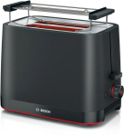 Boschi kompaktne leivatoaster TAT3M123 MyMoment Power 950 W Ahelate arv 2 Korpuse materjal Plast Must